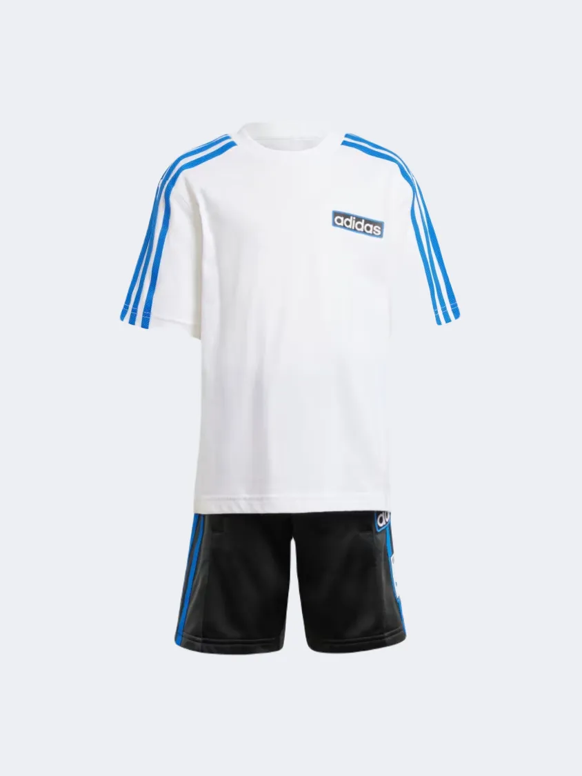 Adidas  Little-Boys Originals Set White/Black/Blue