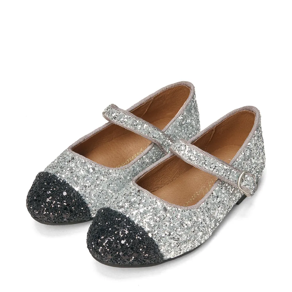 Bebe Glitter Silver/Black