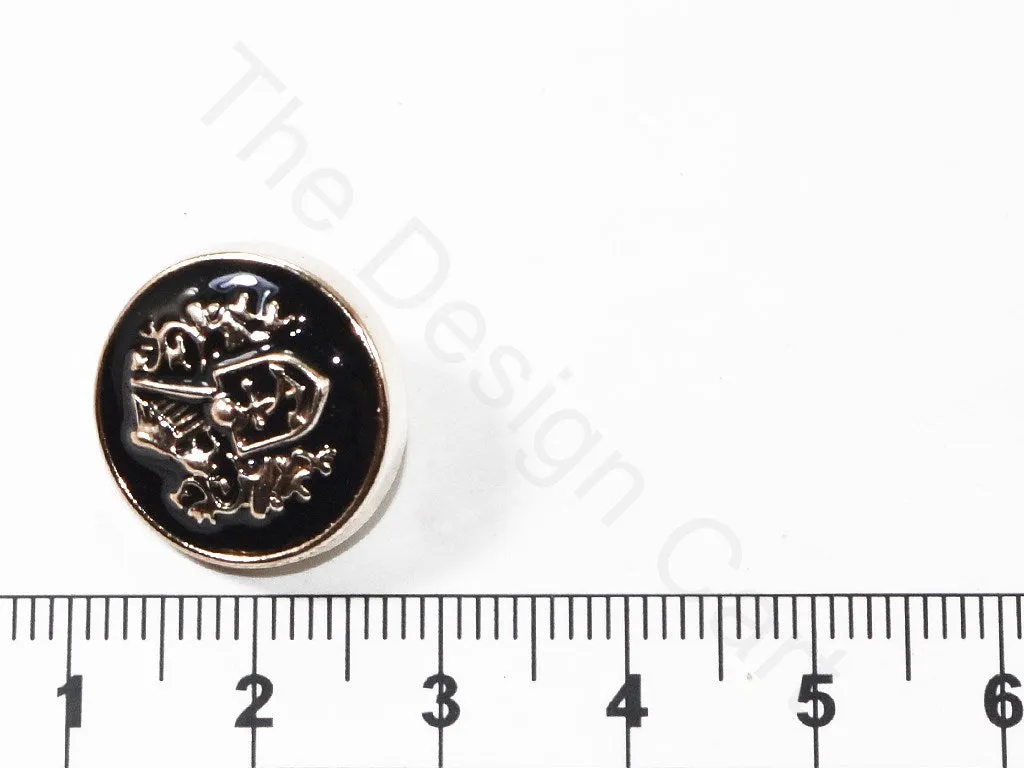 Black Anchor Crest Coat Buttons