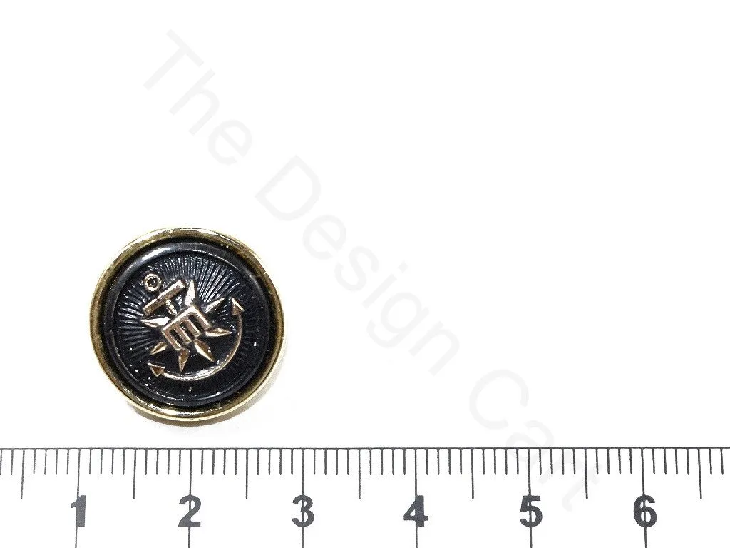 Black Sword Acrylic Coat Buttons