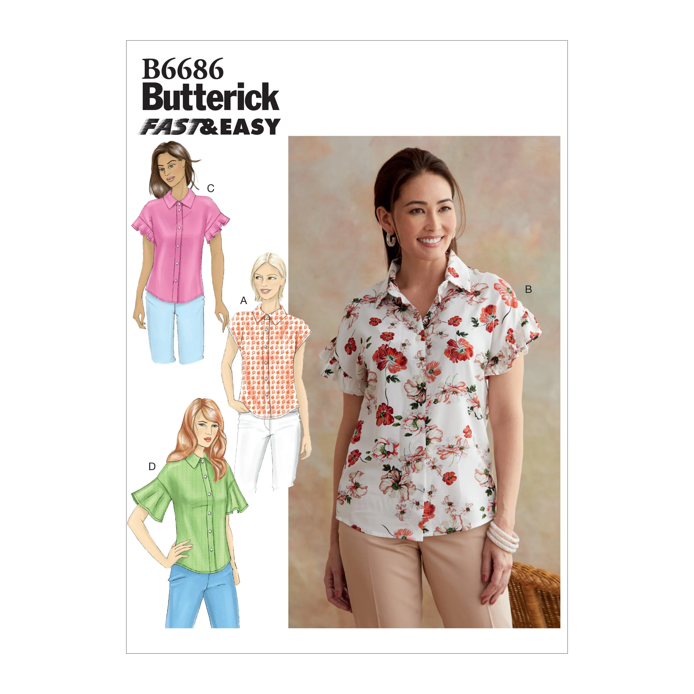 Butterick Pattern B6686 Misses' Top / Vest