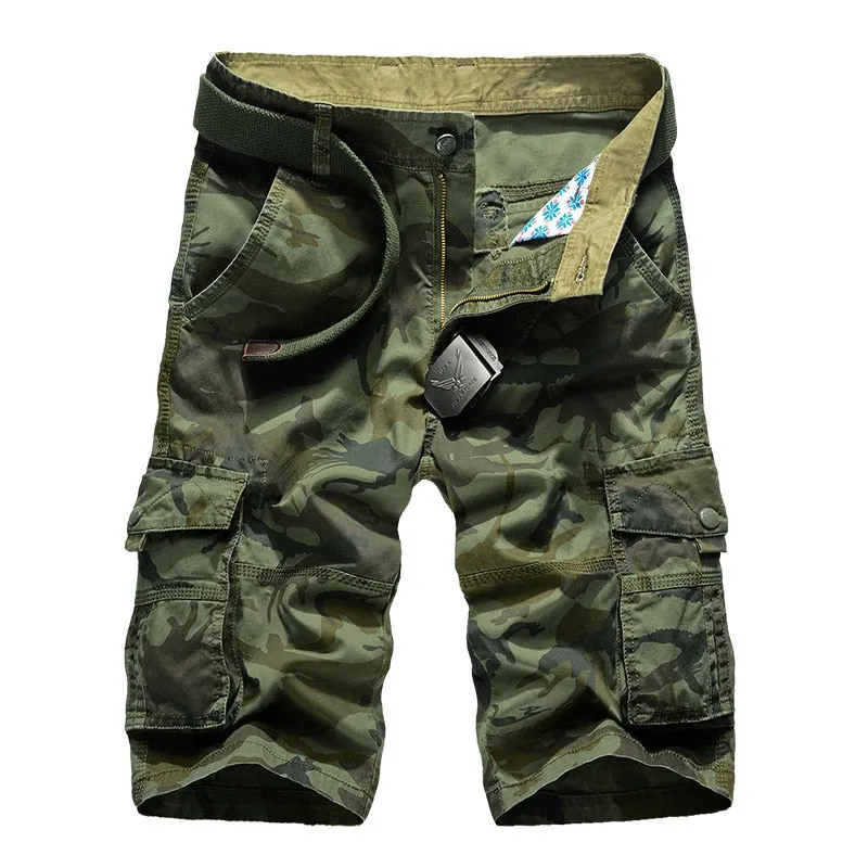 Camouflage Camo Cargo Shorts Men New Mens Casual Male Loose Work Man Military Short Pants Plus Size 29-44