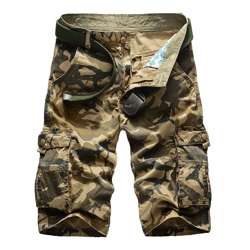 Camouflage Camo Cargo Shorts Men New Mens Casual Male Loose Work Man Military Short Pants Plus Size 29-44