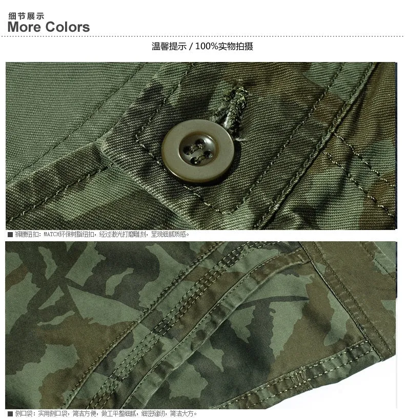 Camouflage Camo Cargo Shorts Men New Mens Casual Male Loose Work Man Military Short Pants Plus Size 29-44