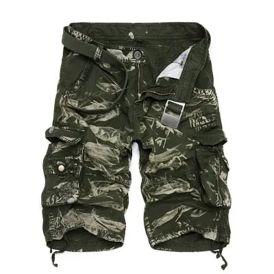 Camouflage Camo Cargo Shorts Men New Mens Casual Male Loose Work Man Military Short Pants Plus Size 29-44