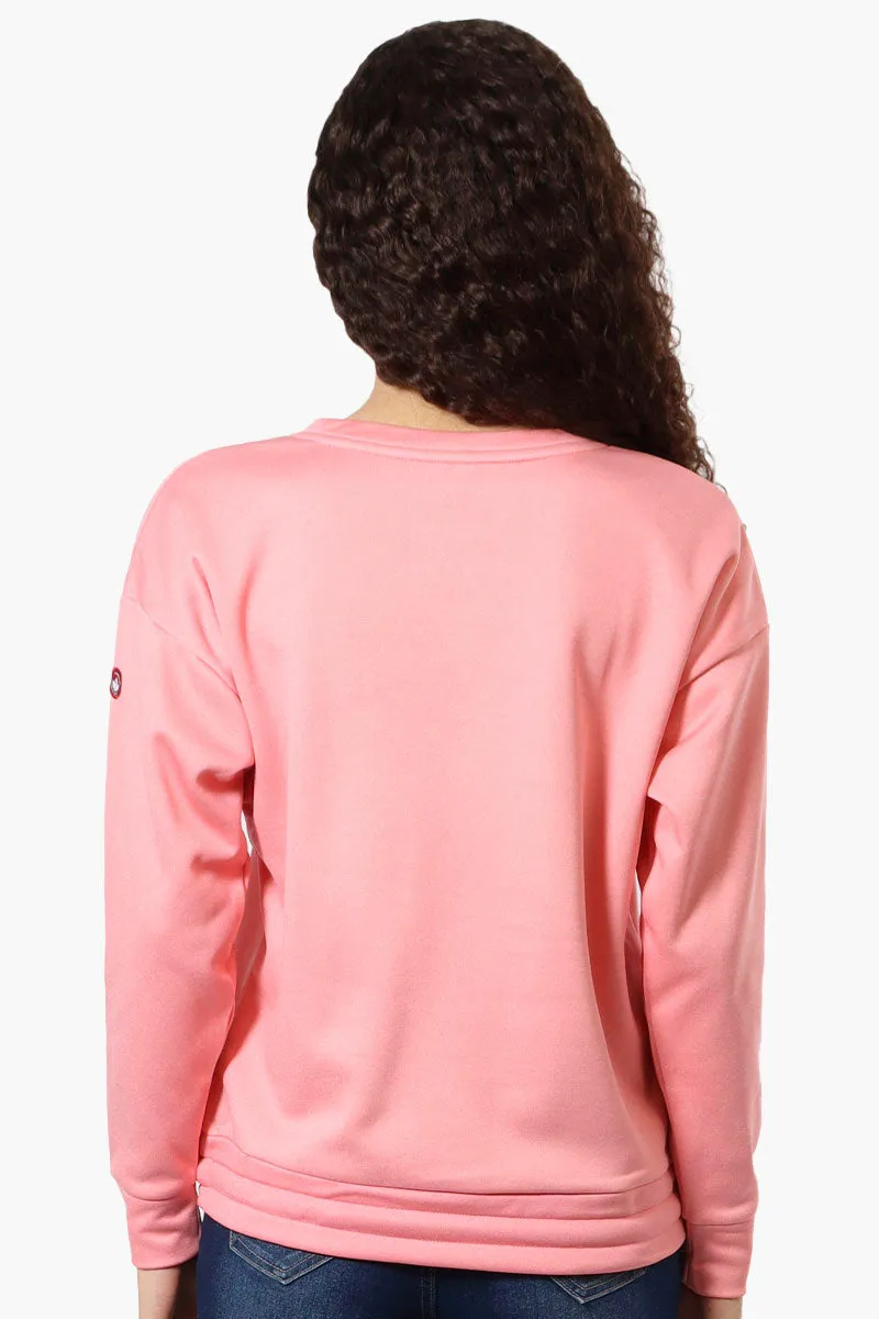 Canada Weather Gear Logo Drawstring Sweatshirt - Pink