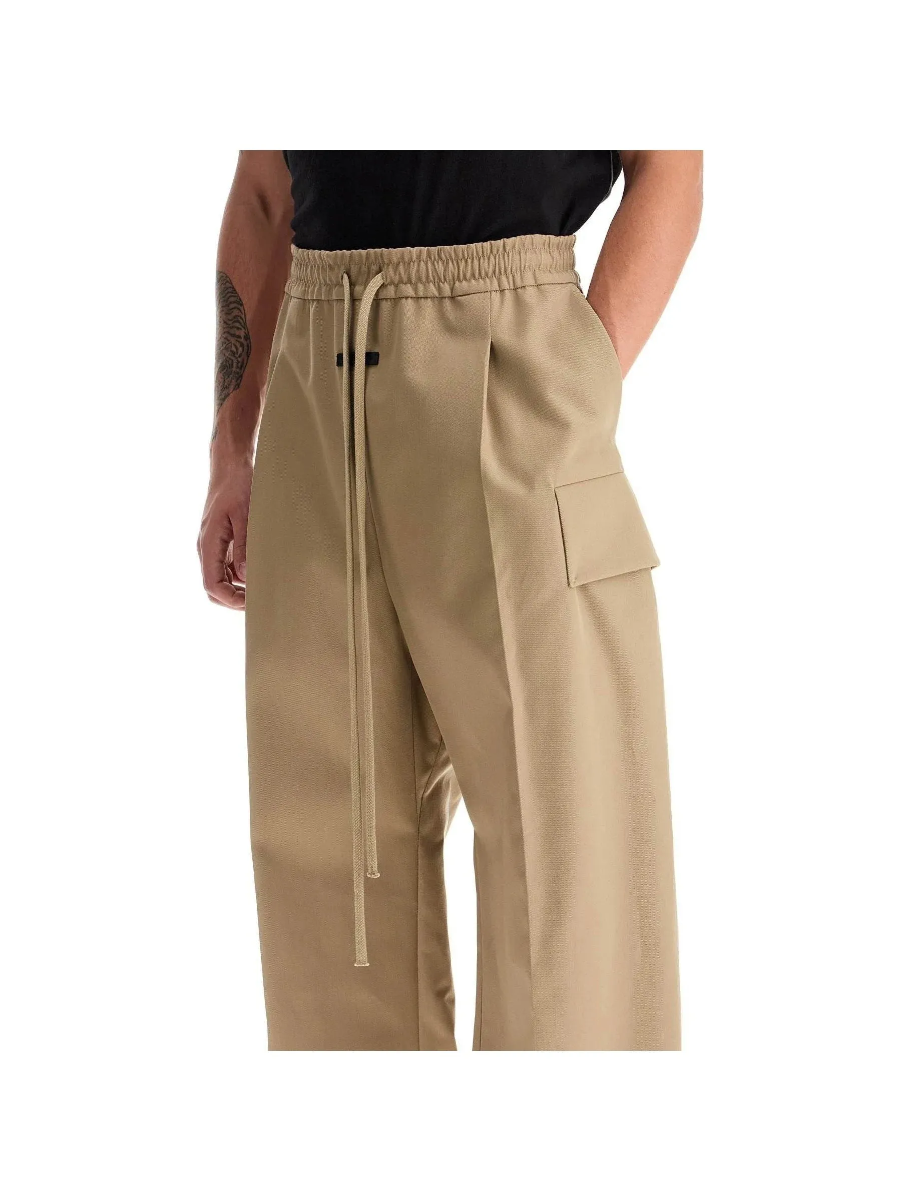 Cargo Trousers in Wool Cotton