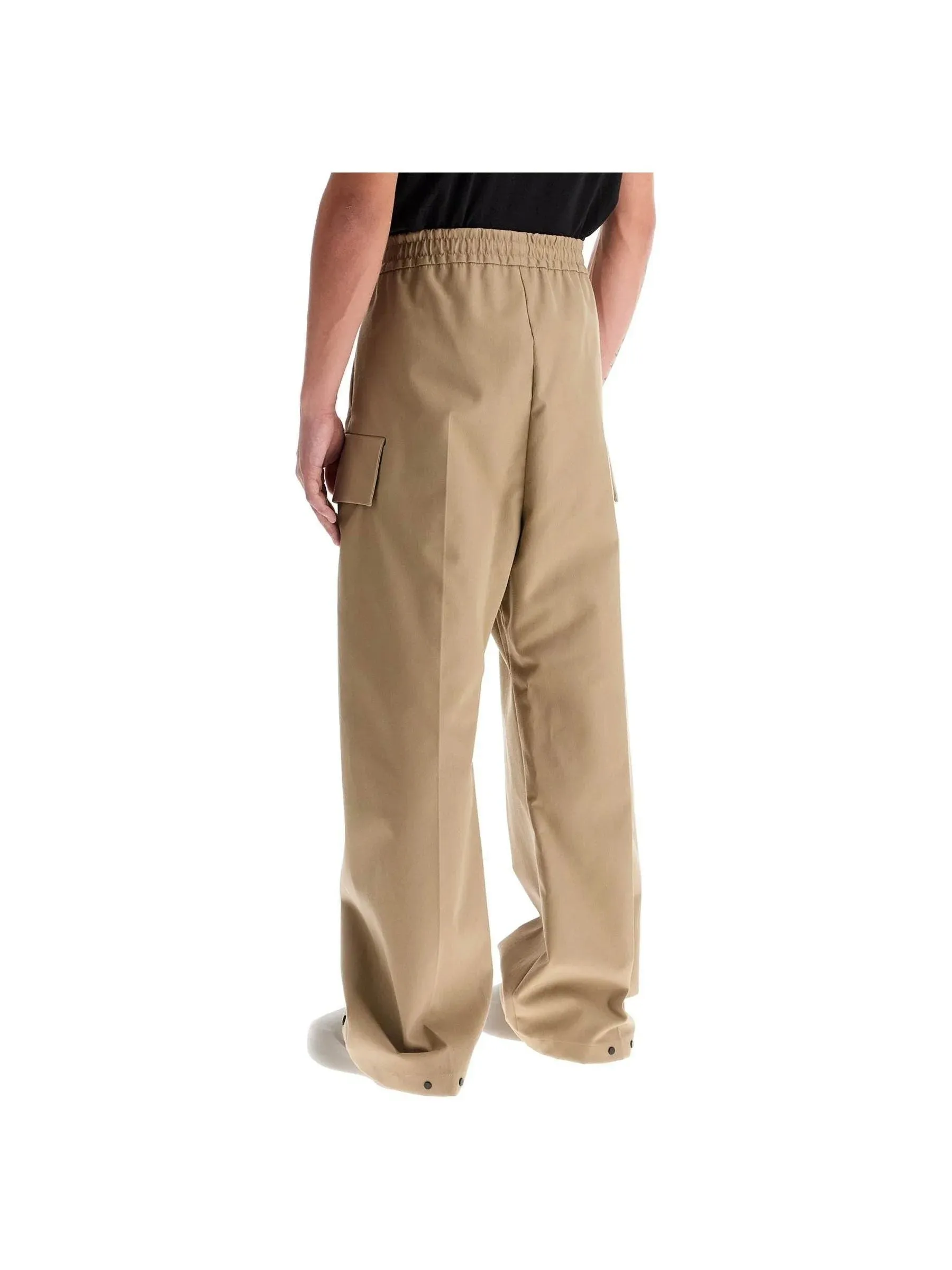 Cargo Trousers in Wool Cotton