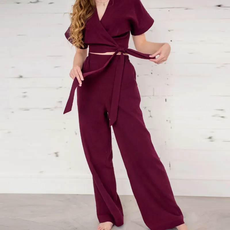 Casual Cotton Crepe Set