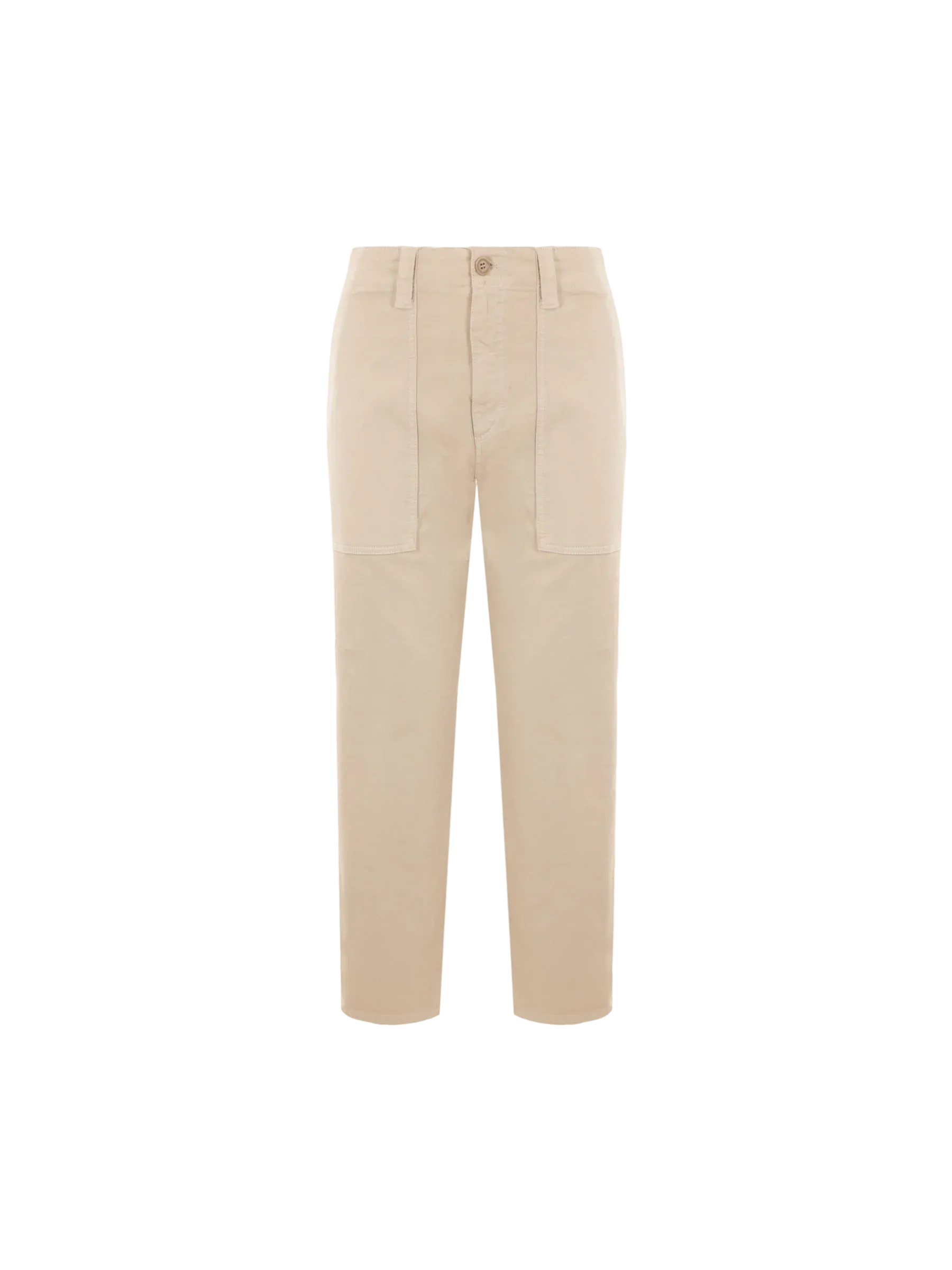 Cropped Trousers Gabardine Fabric