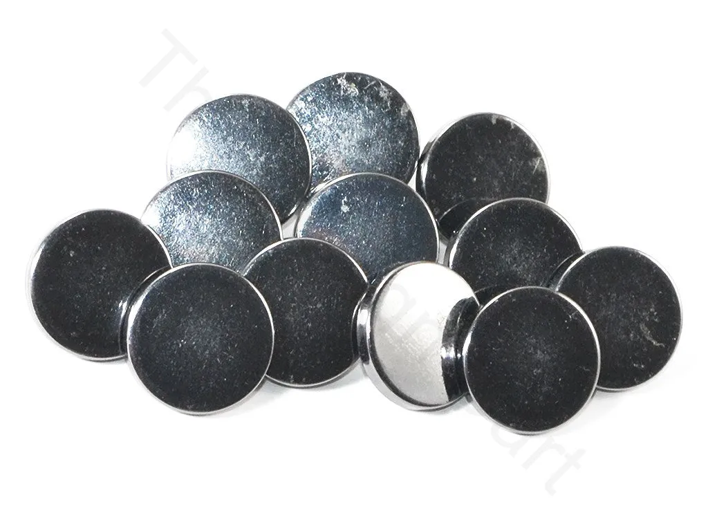 Dark Gray Plain Coat Buttons