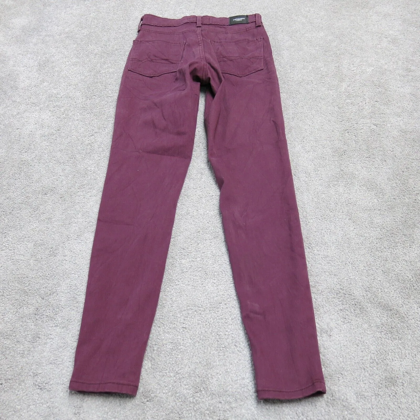 Denizen From Levis Womens High Rise Super Skinny Jeans Denim Pockets Pink SZ W27