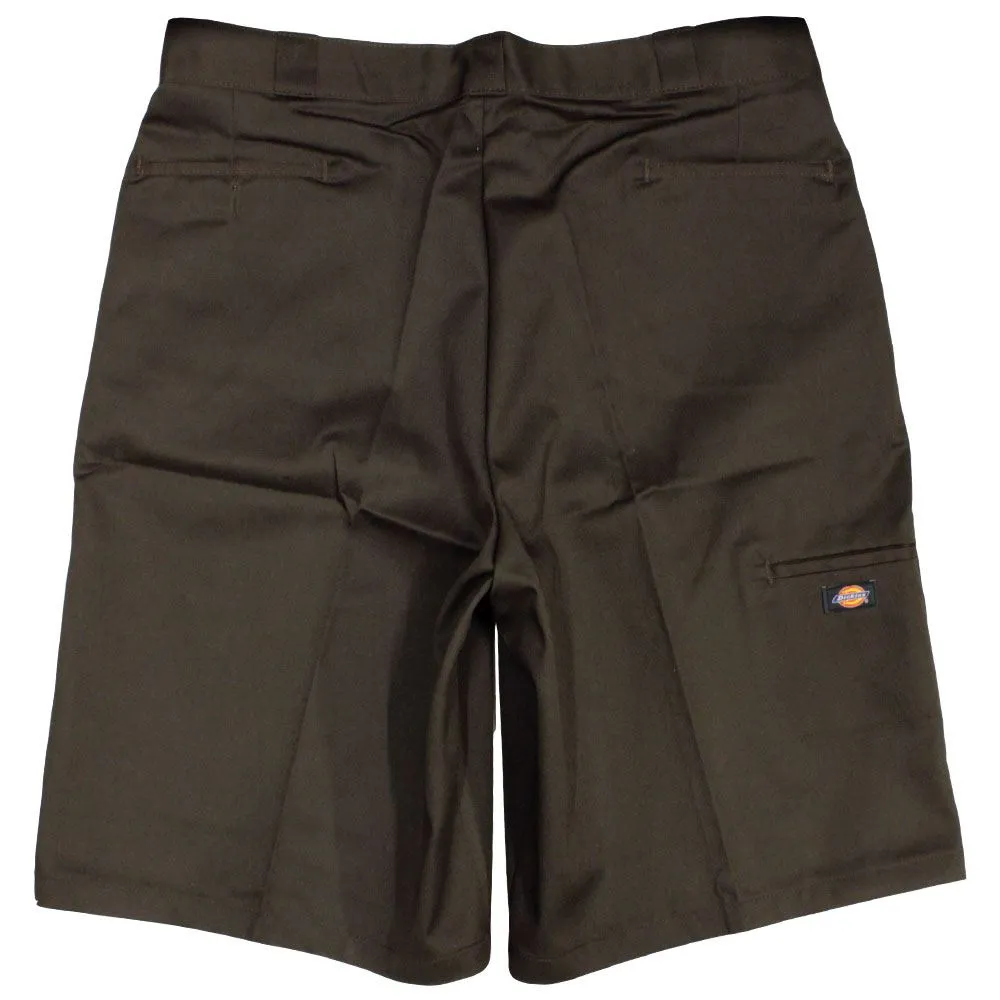 Dickies Men's 13 Inch Loose Fit Multi-Pocket Work Short Dark Brown