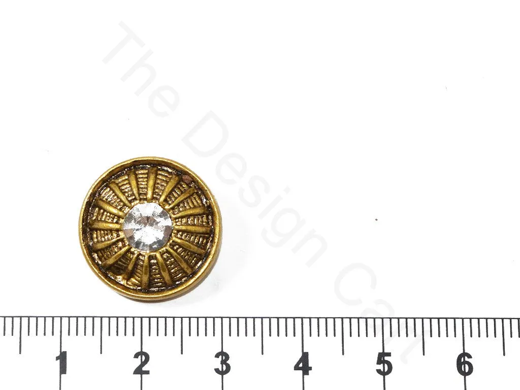 Dull Gold Pattern Design Acrylic Coat Buttons