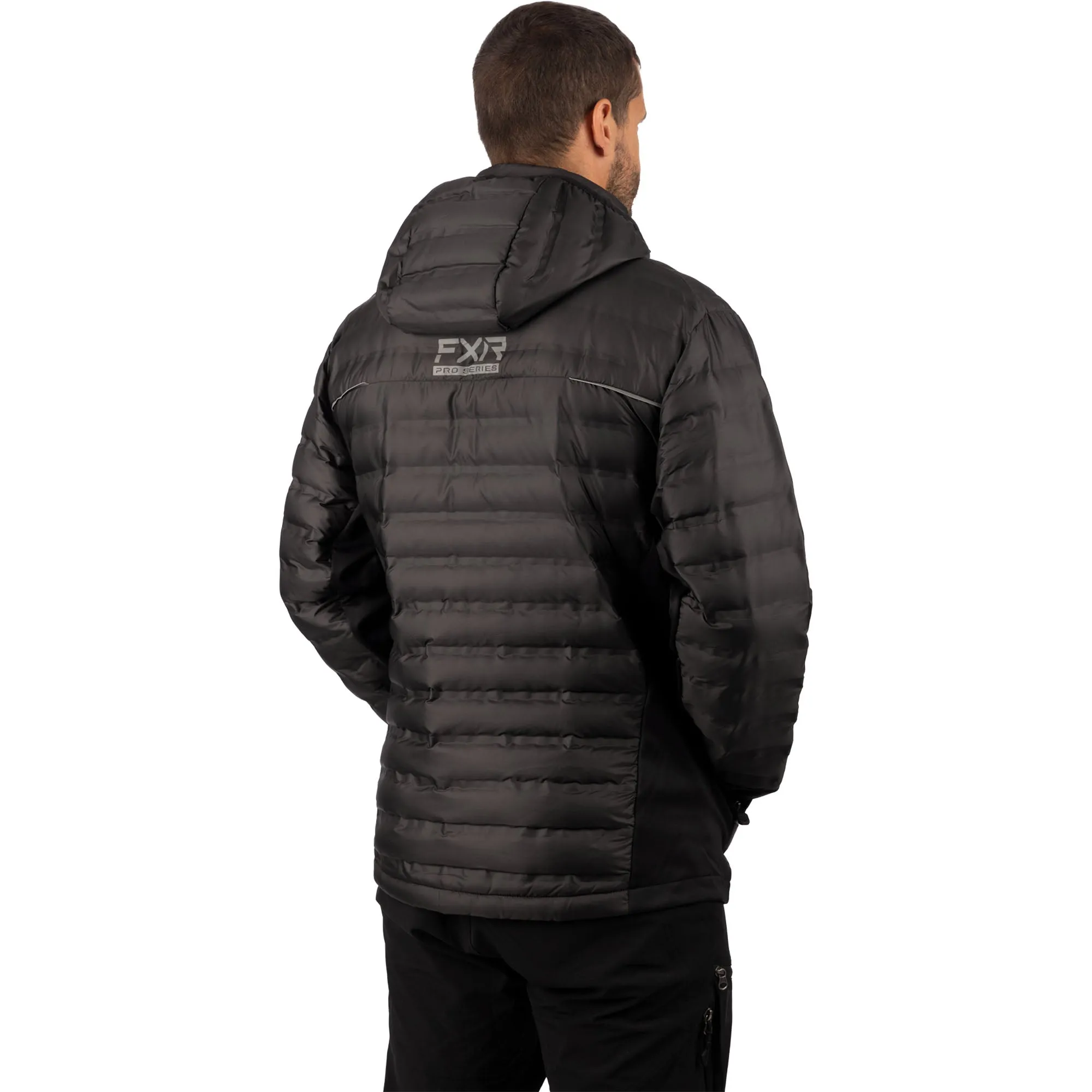 FXR Podium Hybrid Quilted Hoodie Sweatshirt Black Ops