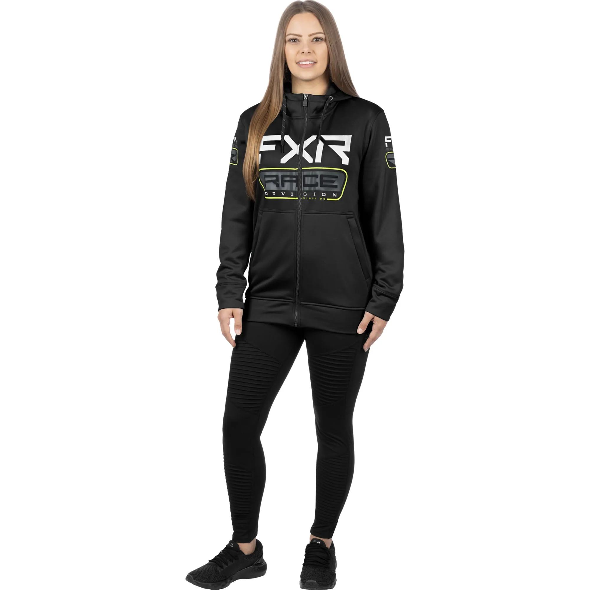 FXR Race Div Tech Hoodie Black/Hi-Vis