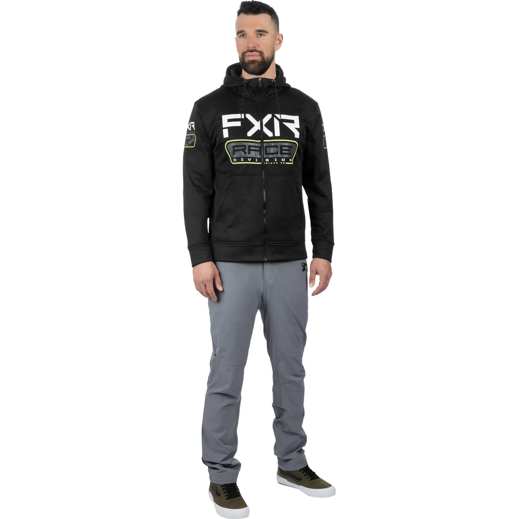 FXR Race Div Tech Hoodie Black/Hi-Vis