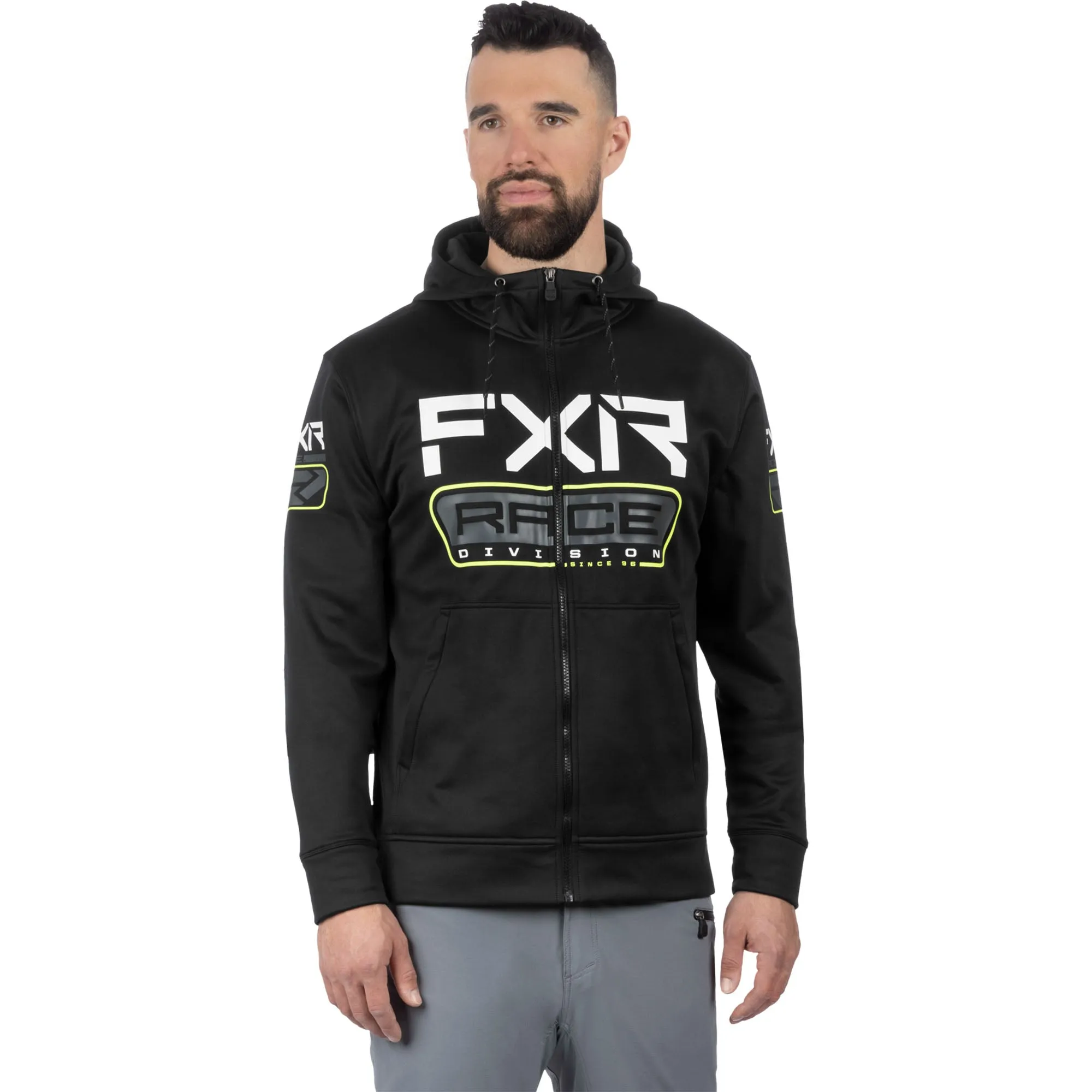 FXR Race Div Tech Hoodie Black/Hi-Vis