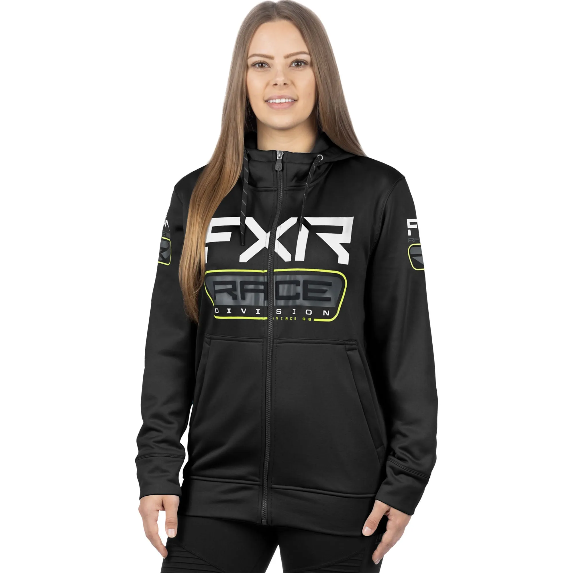 FXR Race Div Tech Hoodie Black/Hi-Vis