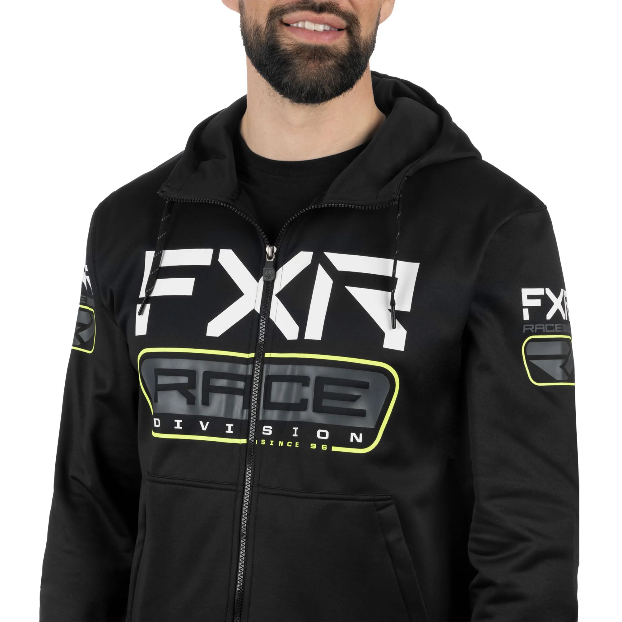 FXR Race Div Tech Hoodie Black/Hi-Vis