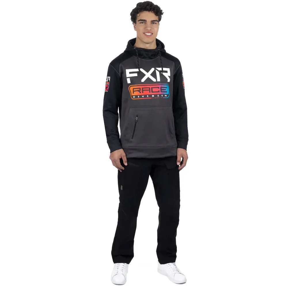 FXR Race Div Tech Pullover Hoodie Asphalt/Spectrum Grey