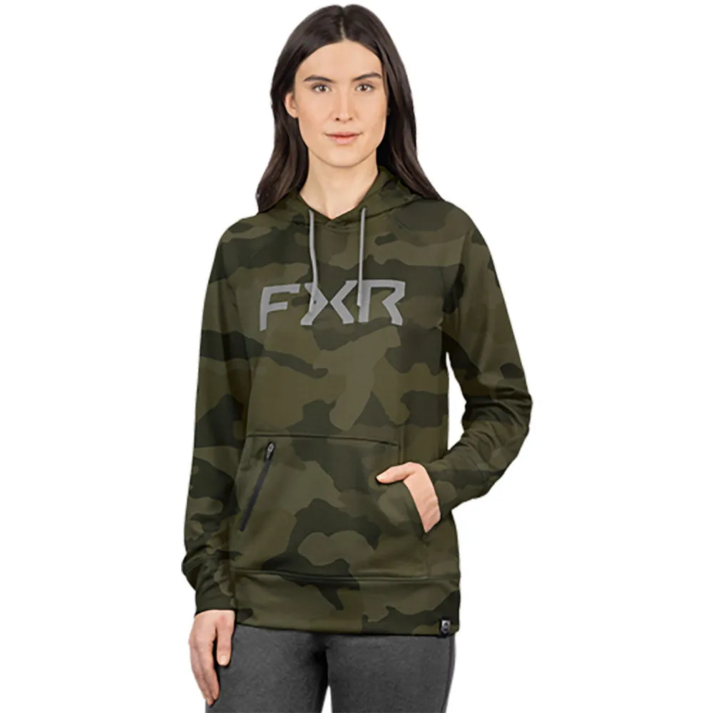 FXR Unisex Pilot UPF PO Hoodie Army Camo/Grey Green