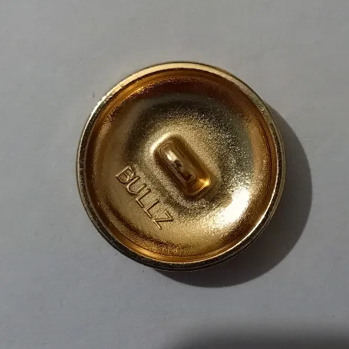 Golden Red Traditional Design Metal Button