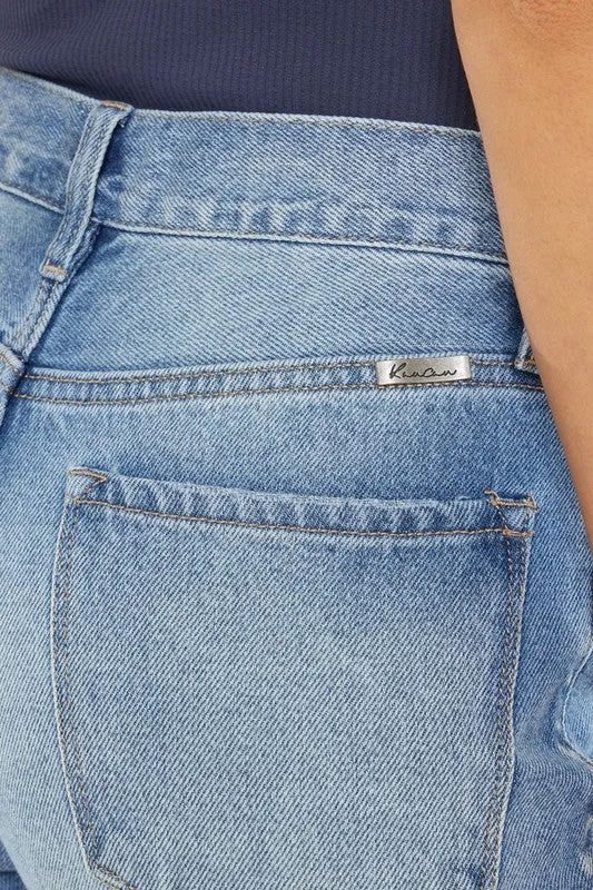 High Rise Chewed Up Mom Jean