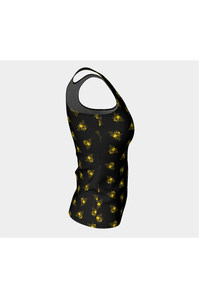 Honey Bee Busy Fitted Tank Top