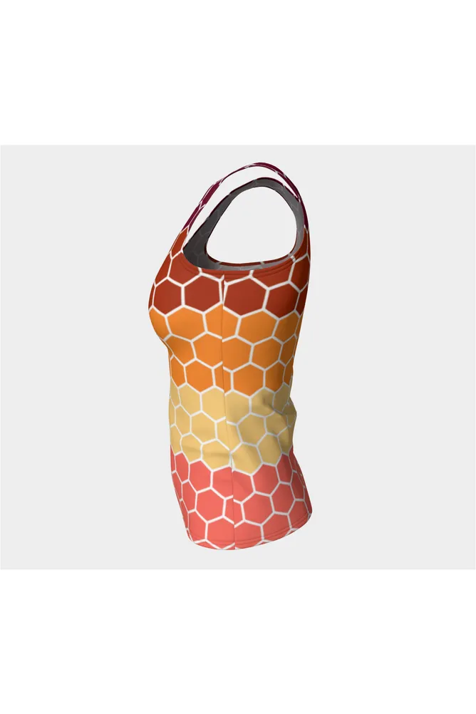 Honey Comb Fitted Tank Top