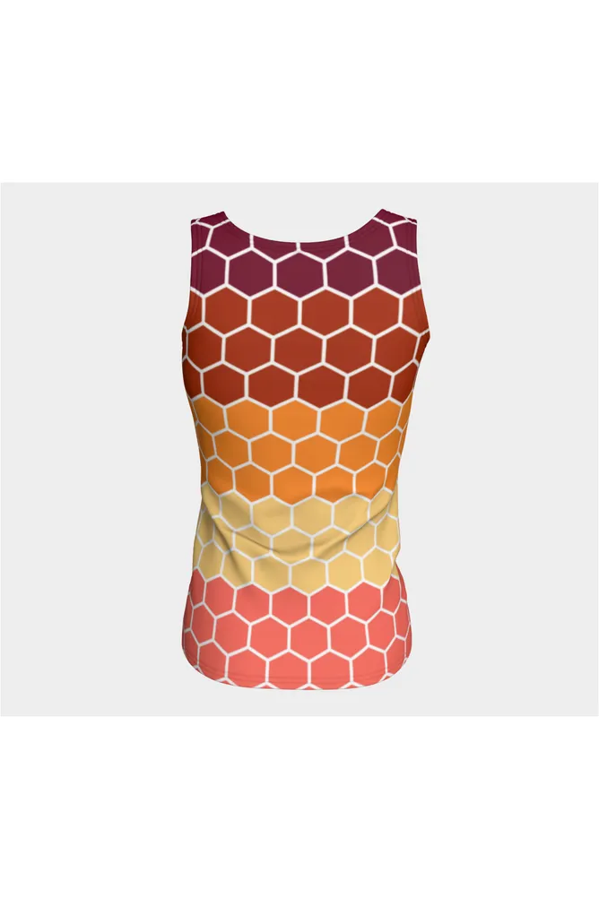 Honey Comb Fitted Tank Top