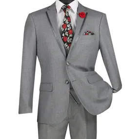 Light Grey on Grey Slim Tuxedo