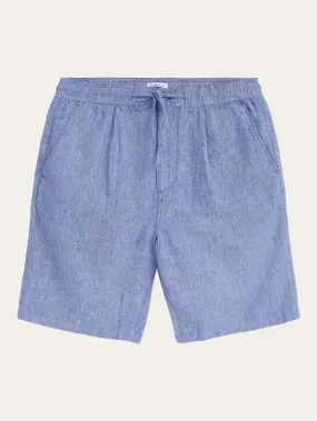 Loose Linen shorts - Moonlight Blue