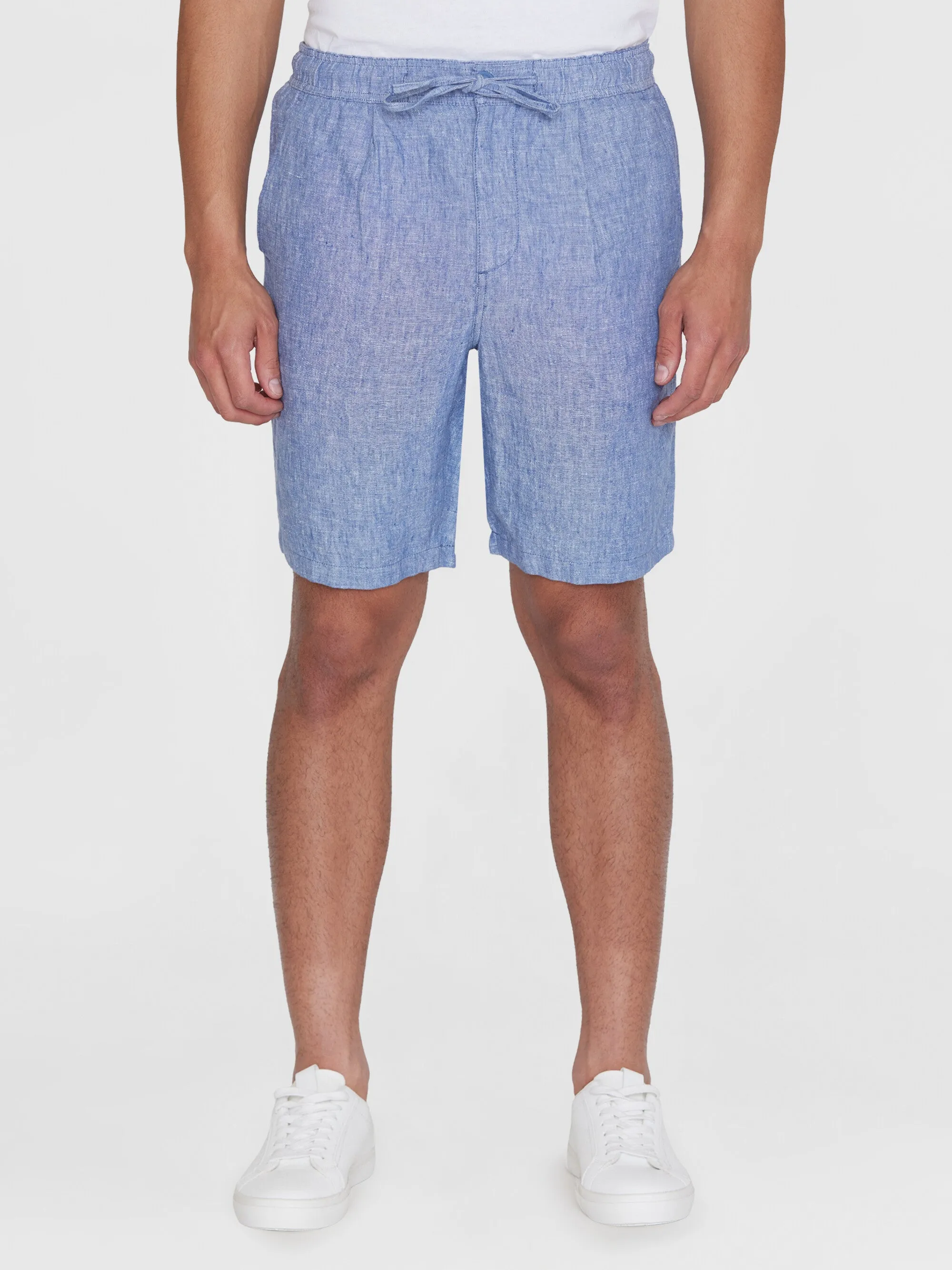 Loose Linen shorts - Moonlight Blue