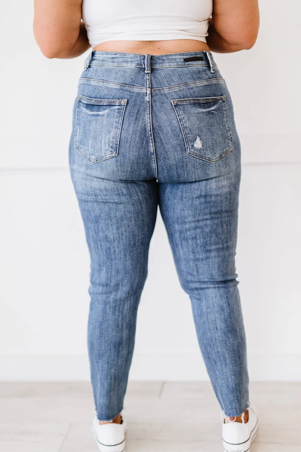 Melissa High Rise Distressed Skinny Jeans