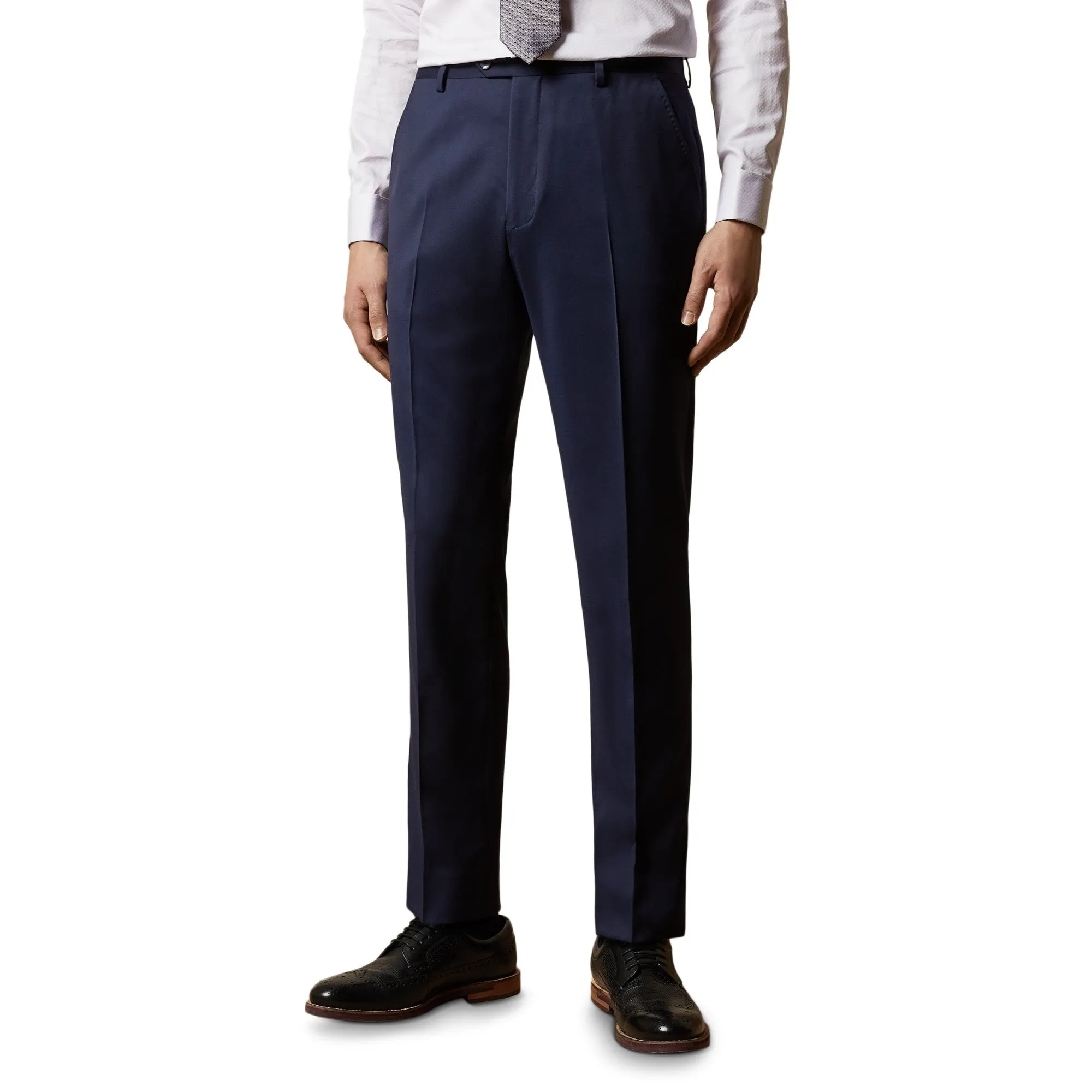 Men Mps-Franct-Modern Fit Debonair Suit Trouser - Navy