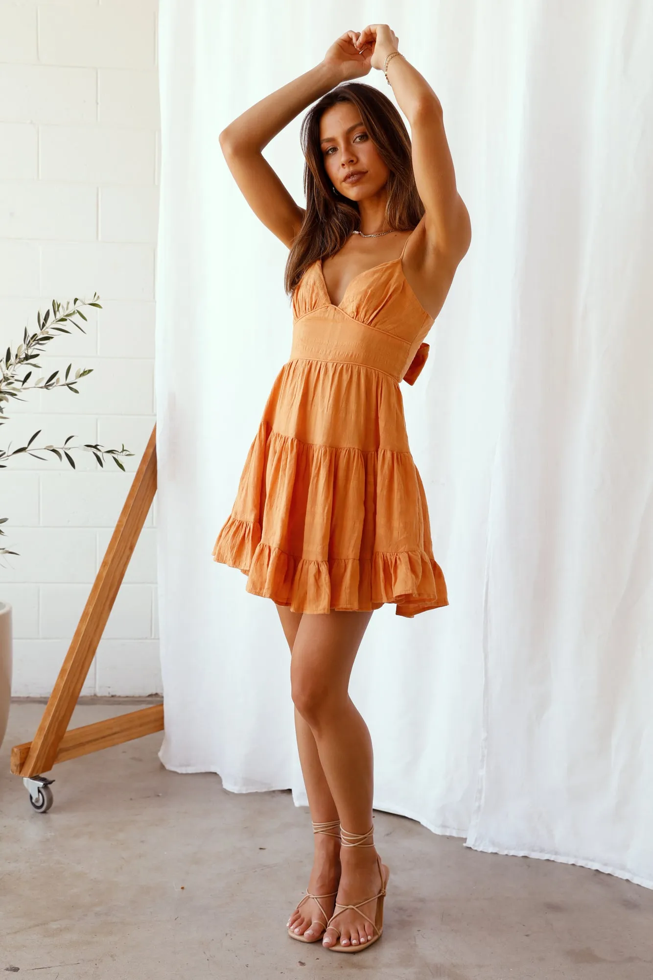 Minimal Dress Orange