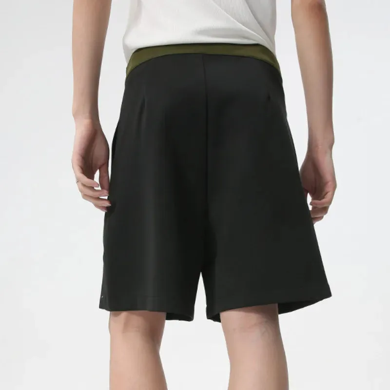 Minimalist Loose Casual Solid Shorts