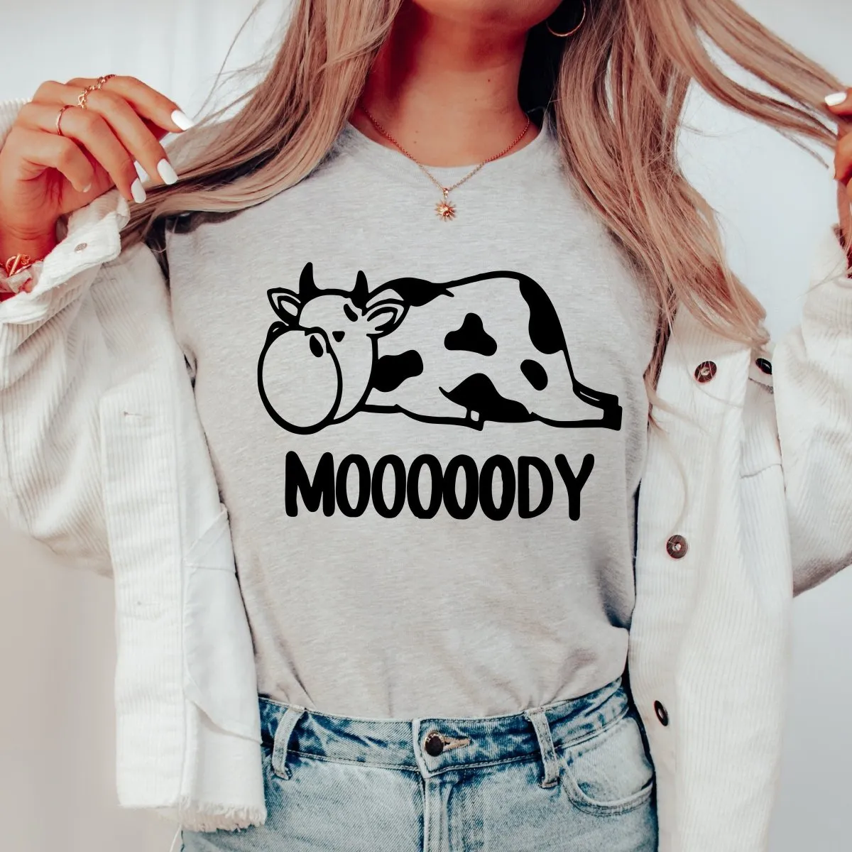 Moody cow Tee