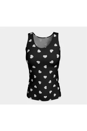 Moonlit Hearts Fitted Tank Top