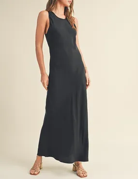 Oana Minimal Silken Tank Dress