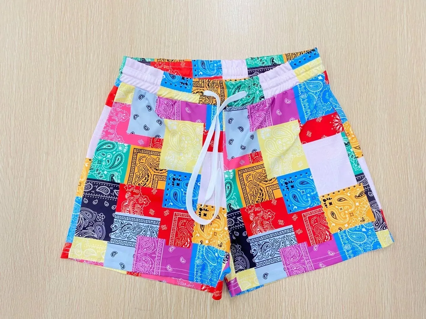 Paisley Print Shorts