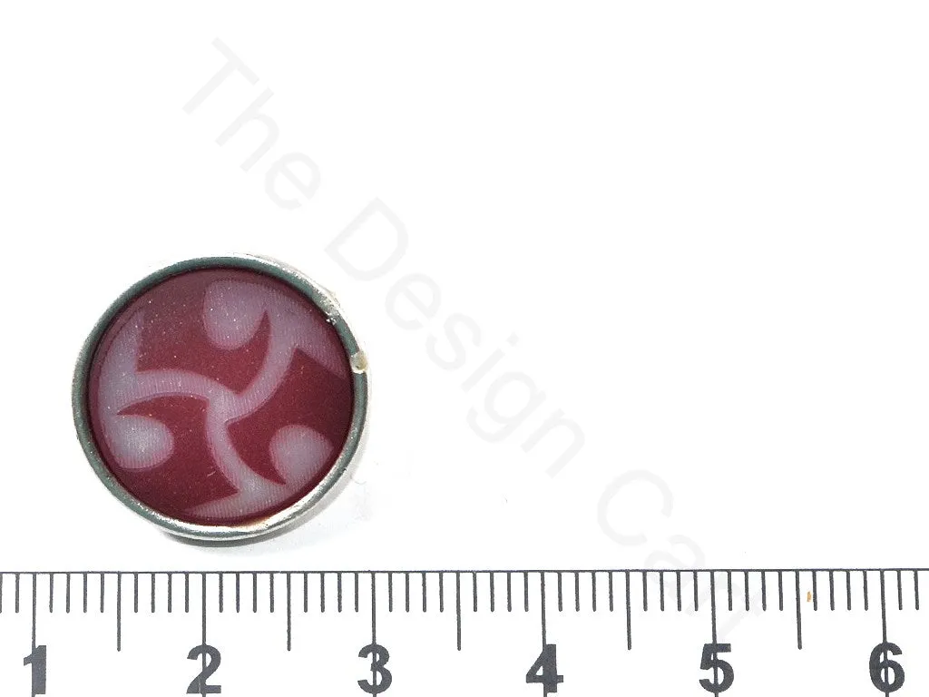 Red Abstract Acrylic Coat Buttons