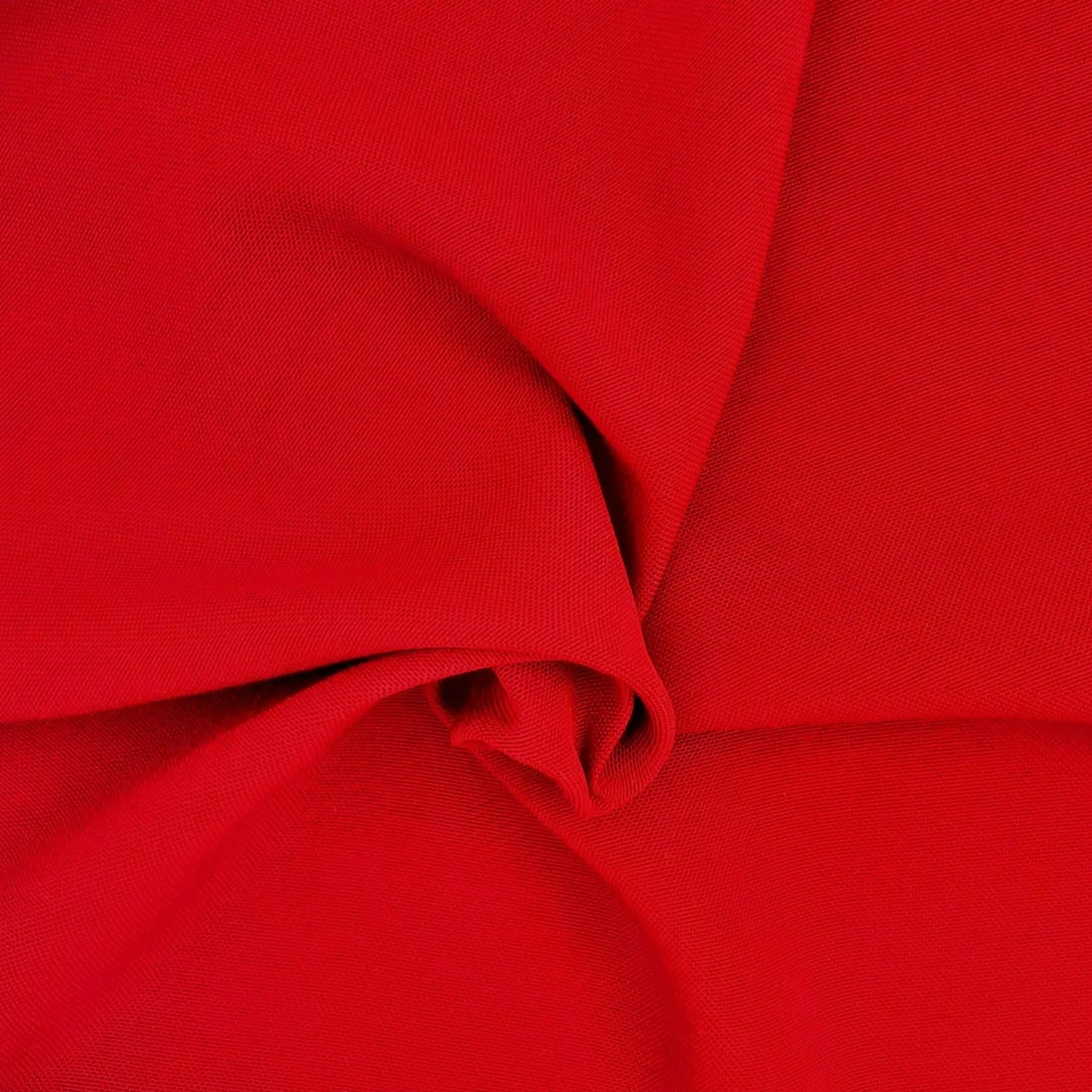 Red Bright #S811 Water Repellent Polyester/Rayon Suiting Woven Fabric - SKU 6879B