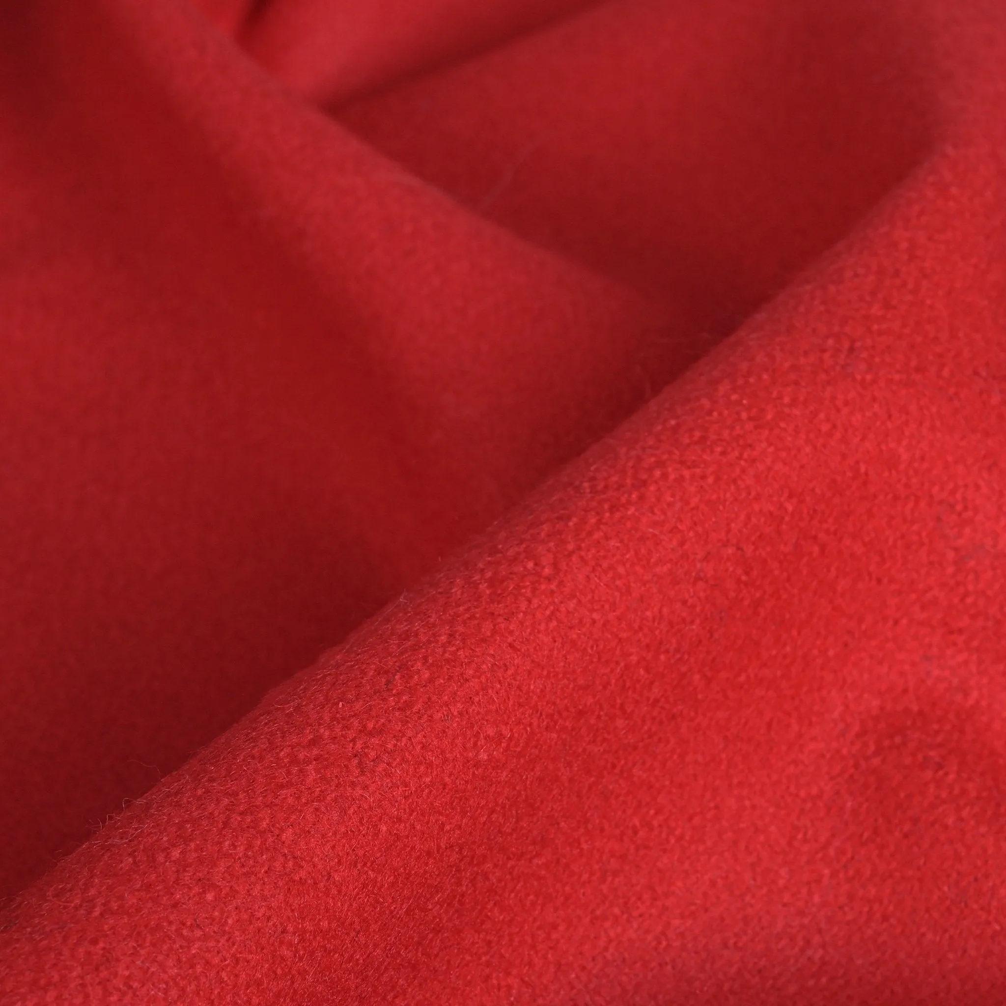 Red Melton Fabric - 4583