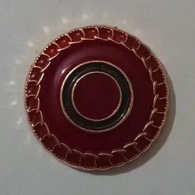 Red Multicolor Designer Metal Buttons