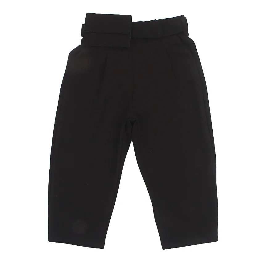 REDTAG Black Casual Trousers for Girls