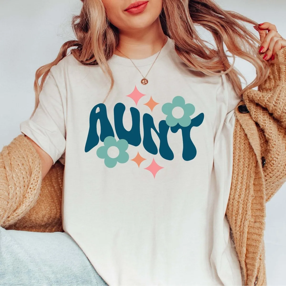 Retro Aunt Flower Tee