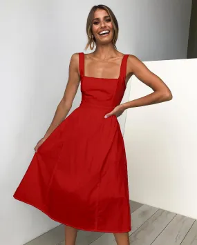 Sexy Party Solid Color Dress