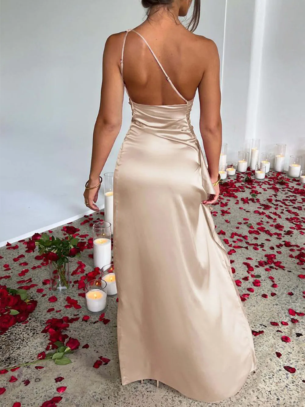 Sleeveless Open Back Slim Maxi Dress